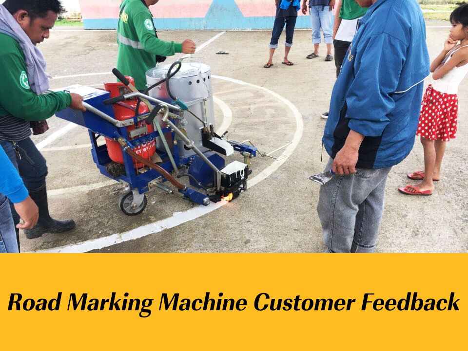 RS-1B & RS-4 Road Marking Machine Customer Feedback in Philippines