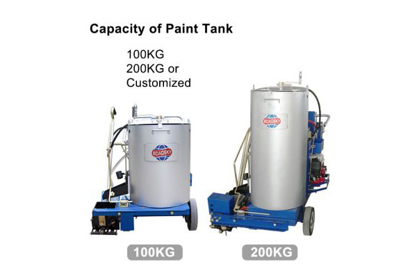Thermoplastic Road Marking Machine Capacity of Pait Tank