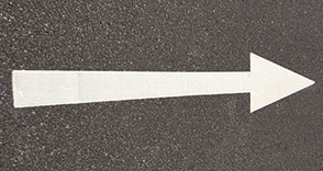 Thermoplastic Road Marking Paint Arrow