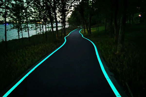 Glow in the Dark Road Marking Paint Applications