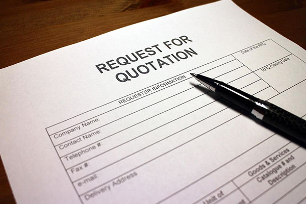Request Quotes and Confirm Order Details
